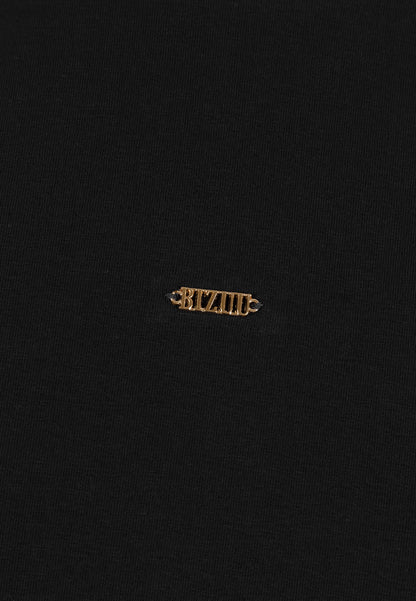 Czarna sukienka mini z rozkloszowanym dołem FOXI