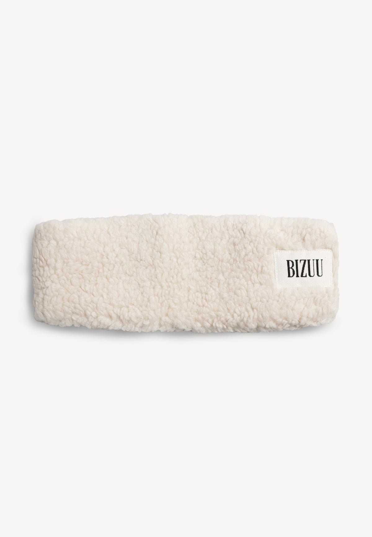 Beżowa puszysta opaska FUZZKA
