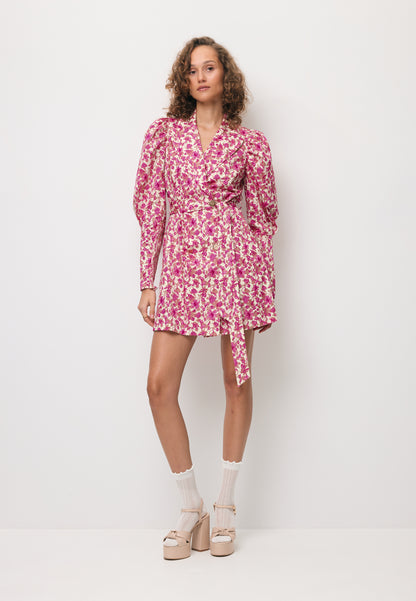 Sukienka mini w kwiatowy print GEORGINA