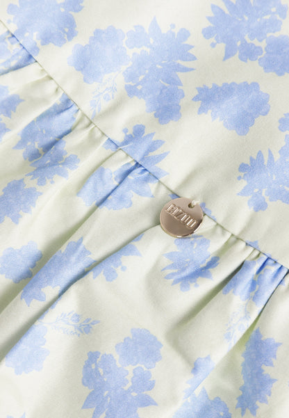 Kremowe bawełniane szorty w autorski print GIRONA