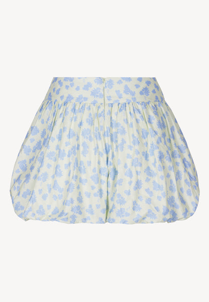 Kremowe bawełniane szorty w autorski print GIRONA