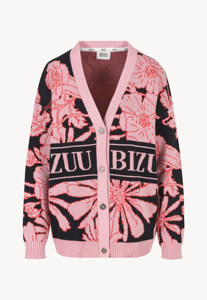 Czarny kardigan z autorskim printem HYLES