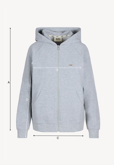 Szara bluza z kapturem IANELLA