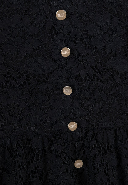 Midi sukienka z czarnej koronki ISORELLA