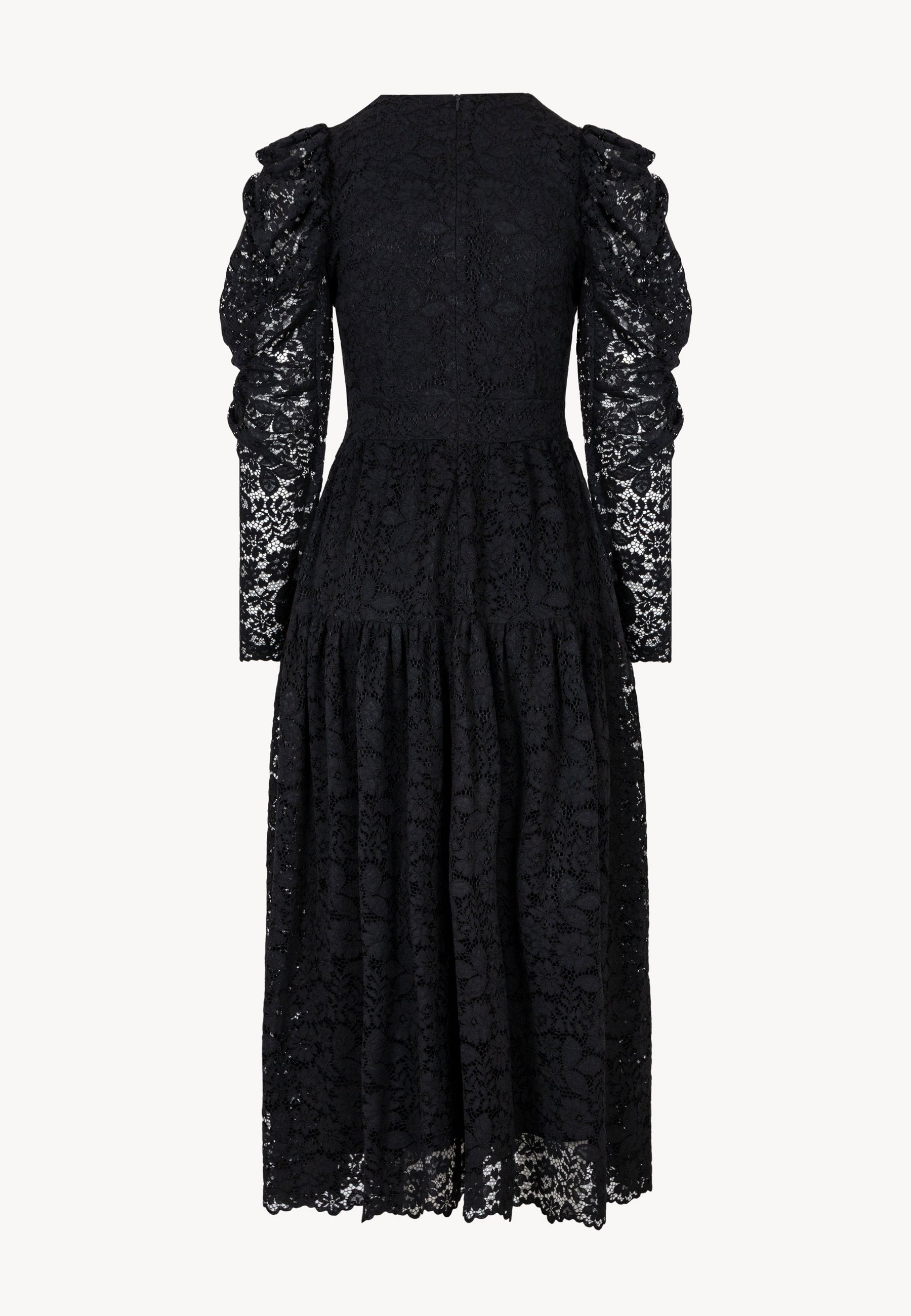 Tył sukienki o długości midi ISORELLA.