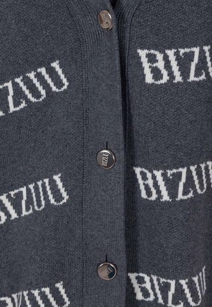 Szary kardigan oversize zapinany na guziki KYLE