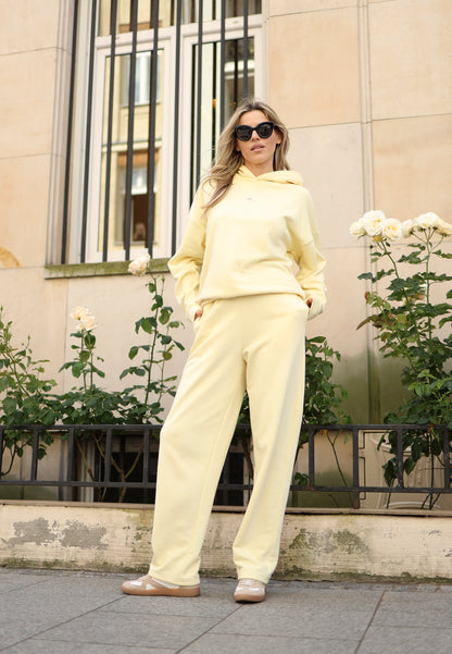 Masełkowa bluza oversize z kapturem LINDA