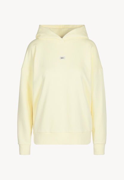 Masełkowa bluza oversize z kapturem LINDA