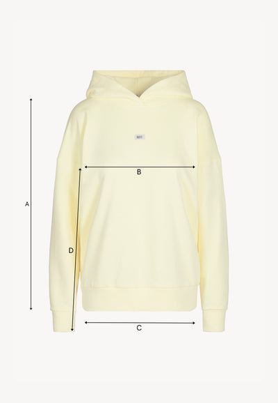 Masełkowa bluza oversize z kapturem LINDA