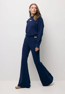 Granatowa bluza oversize z kapturem LINDI