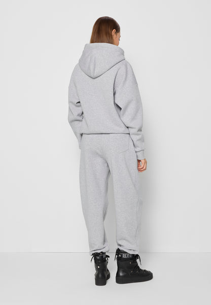 Oversize'owa bluza z kapturem LINDI szara