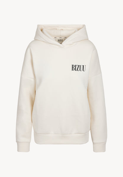 Kremowa bluza oversize z kapturem LINDA