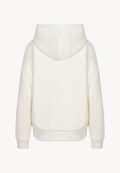 Kremowa bluza oversize z kapturem LINDA