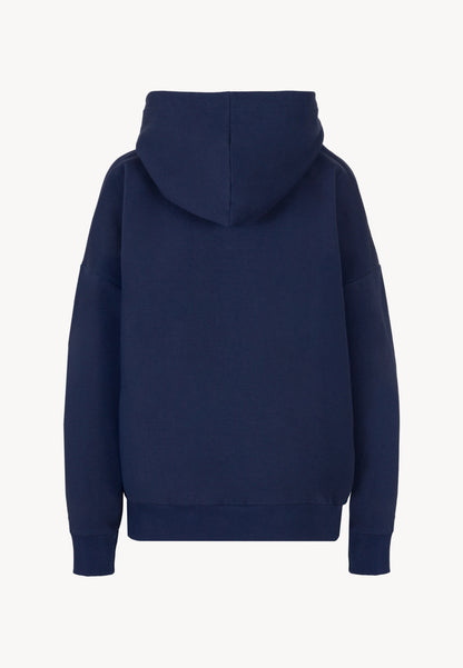 Granatowa bluza oversize z kapturem LINDI
