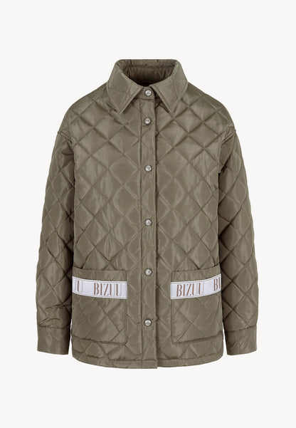 Kurtka pikowana damska oversize MARIN khaki