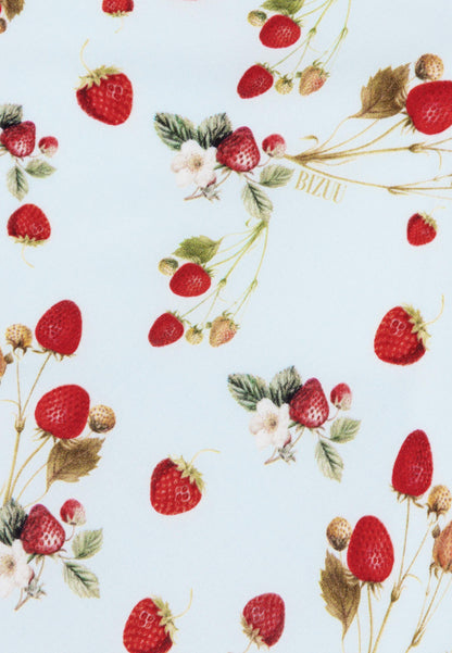 Midi spódnica w autorski print MOLLENA błękitna