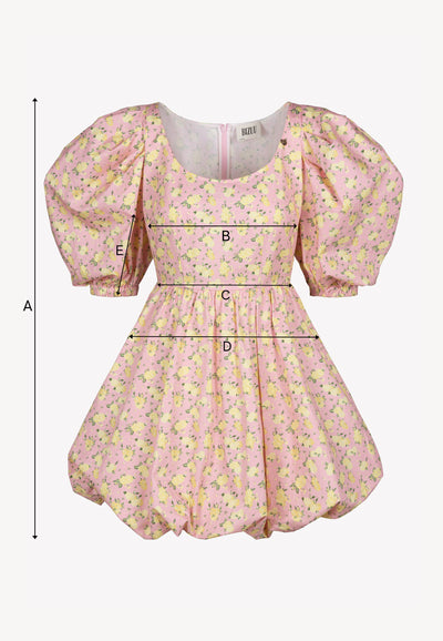 Różowa sukienka mini w kwiatowy print MOSY