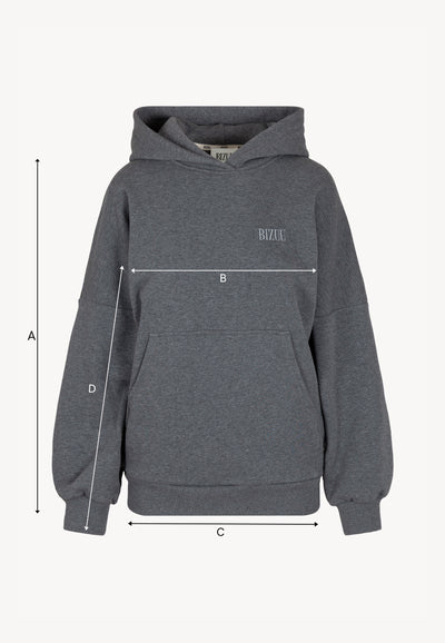 Grafitowa elegancka bluza oversize damska MAURA