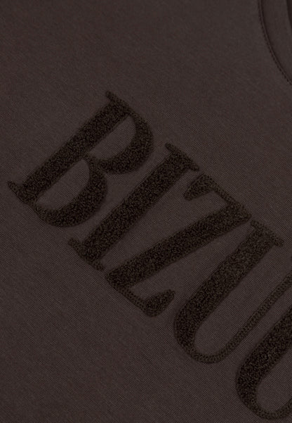 Brązowy T-shirt z logo Bizuu NIKKO