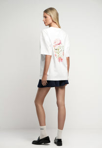 Kremowy t-shirt OVELIA