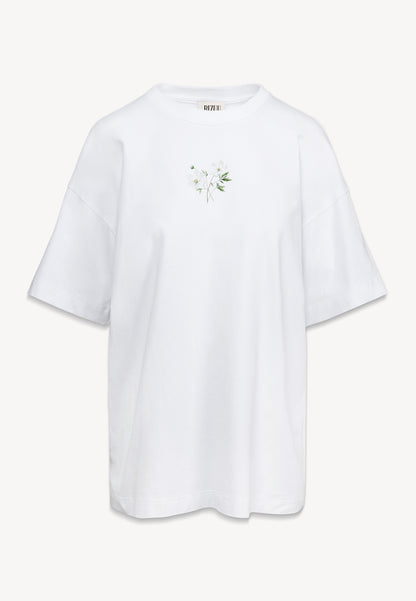 Kremowy t-shirt OVELIA