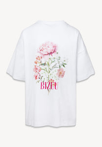 Kremowy t-shirt OVELIA