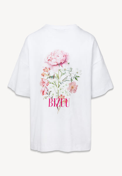 Kremowy t-shirt OVELIA