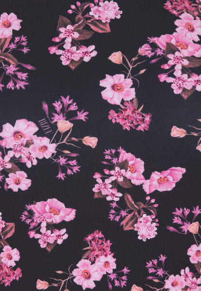 Dopasowany golf w autorki print OWAKA czarny