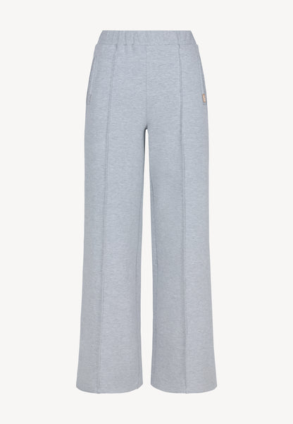 Szare spodnie dresowe z szeroką nogawką PETRAS