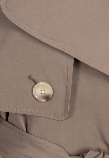 Krótki trencz dwurzędowy RACHY taupe