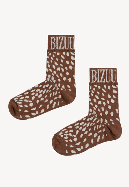 Skarpetki w autorski print SERAFIL beżowe