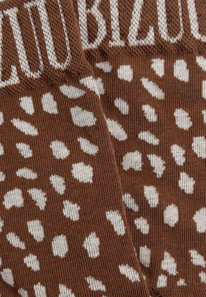 Skarpetki w autorski print SERAFIL beżowe