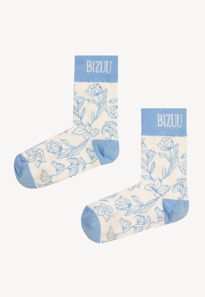 Skarpetki w autorski print SERAFIL błękitne