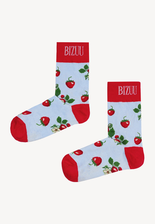 Skarpetki z printem w poziomki SERAFIL.