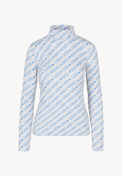 Kremowy dopasowany golf logowany SOPHIE