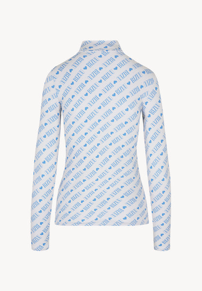 Kremowy dopasowany golf logowany SOPHIE