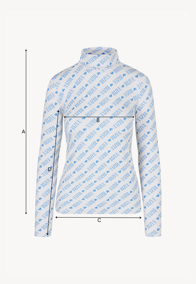 Kremowy dopasowany golf logowany SOPHIE