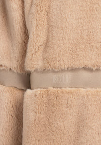 Herbatnikowe futro oversize SORRENTO