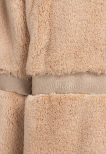 Herbatnikowe futro oversize SORRENTO