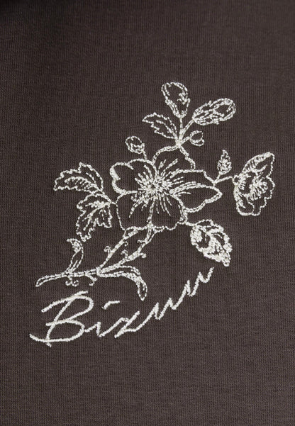 Brązowa bluza typu half-zip TANSY