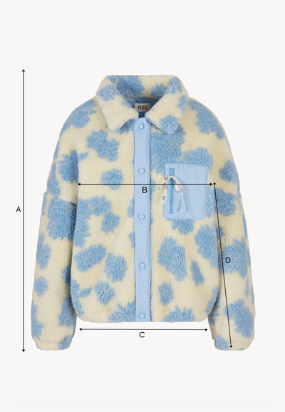 Niebieska kurtka z polaru TEDDY