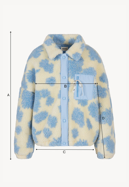 Niebieska kurtka z polaru TEDDY