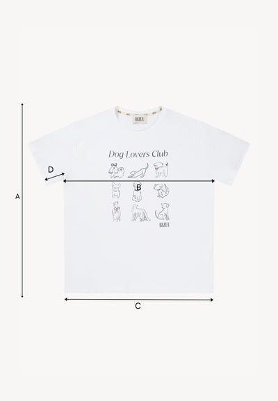 Kremowy T-shirt Dog Lovers Club TISHAG