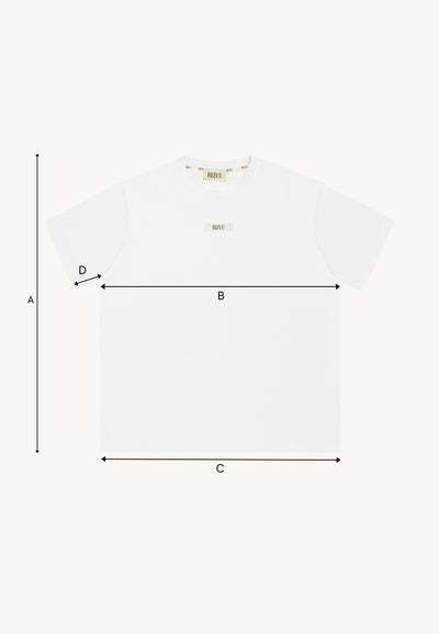 Klasyczny kremowy T-shirt z logo TISHALLE