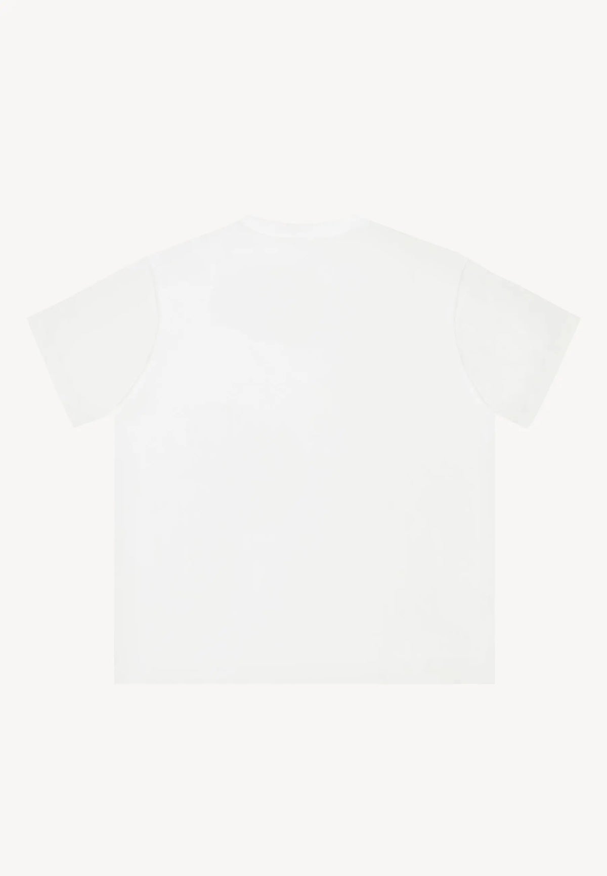 Tył białego T-shirtu TISHALLE.