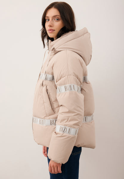 Beżowa kurtka puchowa oversize TOKYO