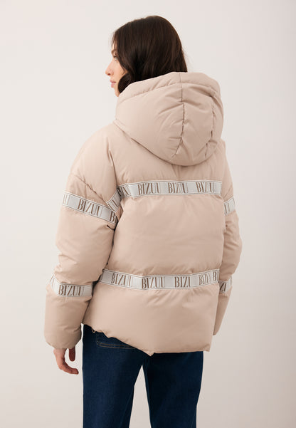 Beżowa kurtka puchowa oversize TOKYO