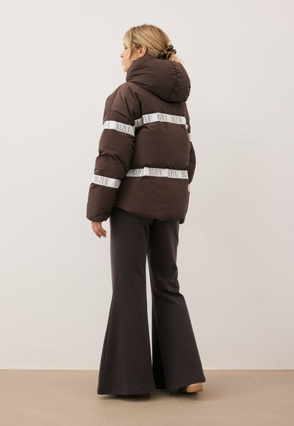 Brązowa kurtka puchowa oversize TOKYO