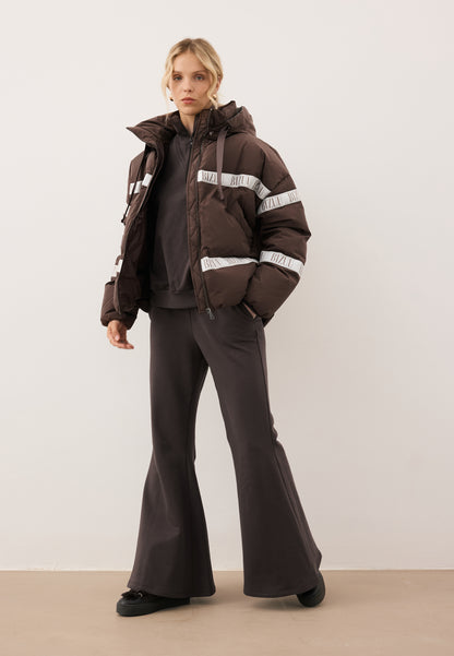 Brązowa kurtka puchowa oversize TOKYO