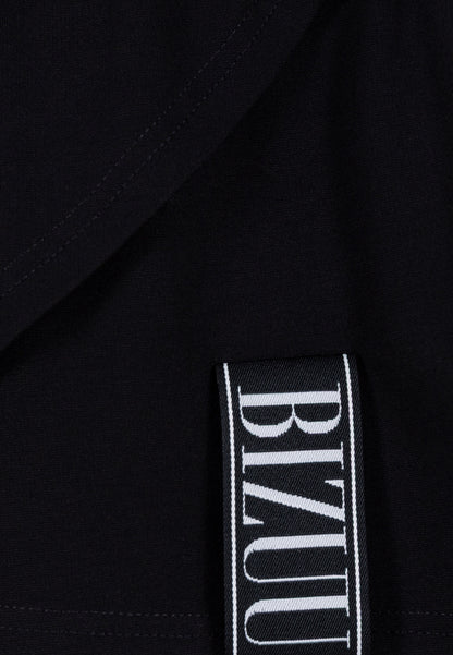 Czarna mini spódnica z dzianiny TULIAN